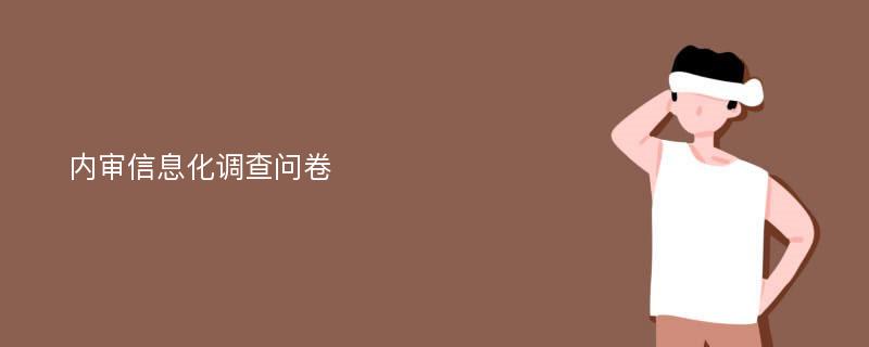 内审信息化调查问卷