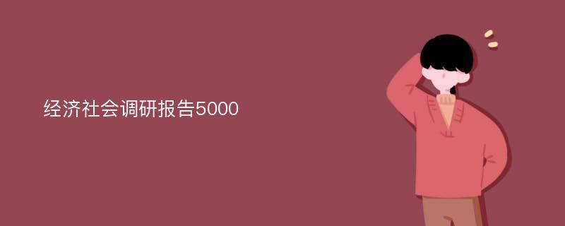 经济社会调研报告5000